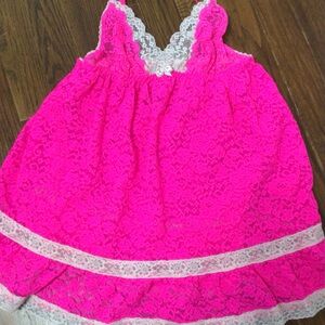 Victoria’s Secret hot pink lace camisole women’s medium